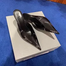 Med heels chinelos de luxo feminino slides ao ar livre chanclas mujer mules sapatos femininos sexy mocassins sandalias mujer 2020 ladise sapatos(China)