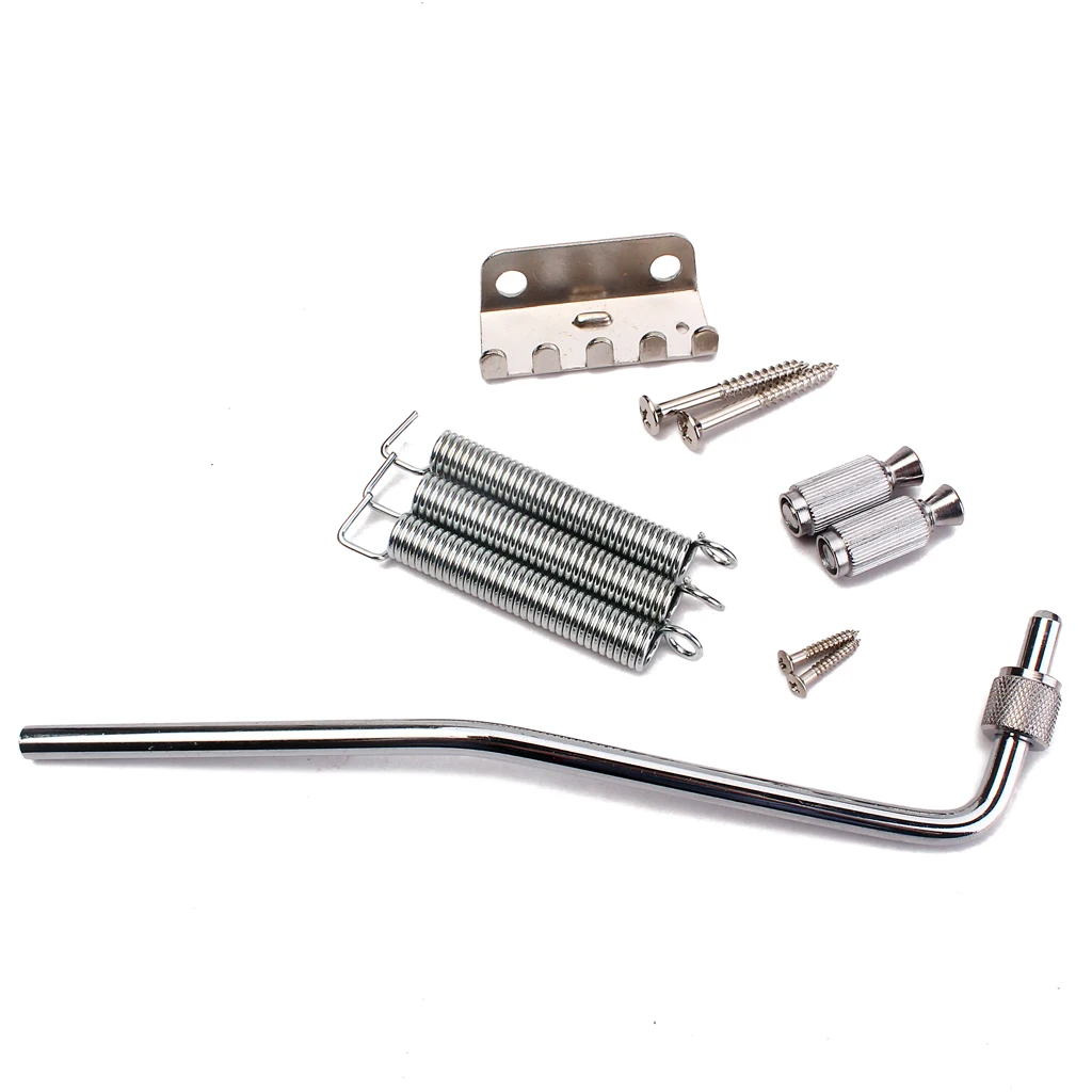 Electric Guitar Tremolo Bridge Double Locking Assembly System Chrome GA501 Electric Guitar Tremolo Bridge Double Locking Assembly System Chrome GA501