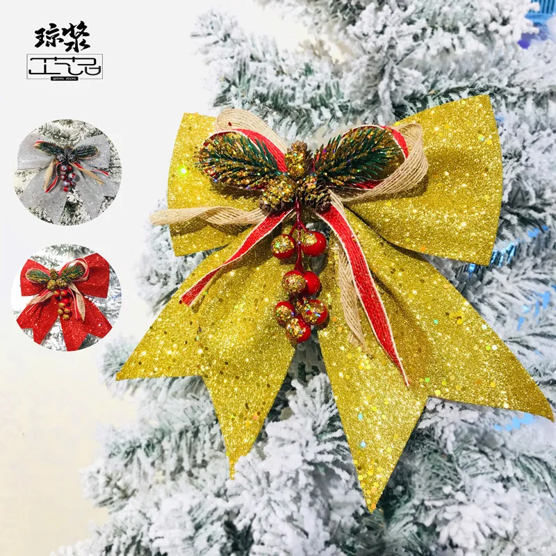 New Bowknot Christmas Tree Decor Hanging Supplies Pine Cone Gold Powder Bow Tie Party Hotel Shopping Mall Window Decoration Tie
New Bowknot Christmas Tree Decor Hanging Supplies Pine Cone Gold Powder Bow Tie Party Hotel Shopping Mall Window Decoration Tie