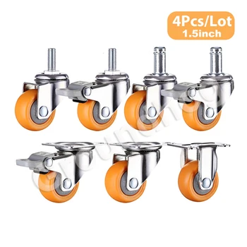 4Pcs/Set Swivel Furniture Caster 1.5 inch Heavy Duty 120kg Orange Swivel Castor Wheels Trolley Ultra Quiet Nylon Castor Wheels
4Pcs/Set Swivel Furniture Caster 1.5 inch Heavy Duty 120kg Orange Swivel Castor Wheels Trolley Ultra Quiet Nylon Castor Wheels