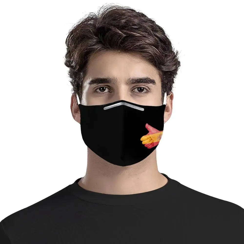 Spain flag Thumbs Custom pattern 4Pcs filters Gas Masks Carbon Insert Women Men Anti-dust Masks Washable Mask Reusable Face Mask
Spain flag Thumbs Custom pattern 4Pcs filters Gas Masks Carbon Insert Women Men Anti-dust Masks Washable Mask Reusable Face Mask