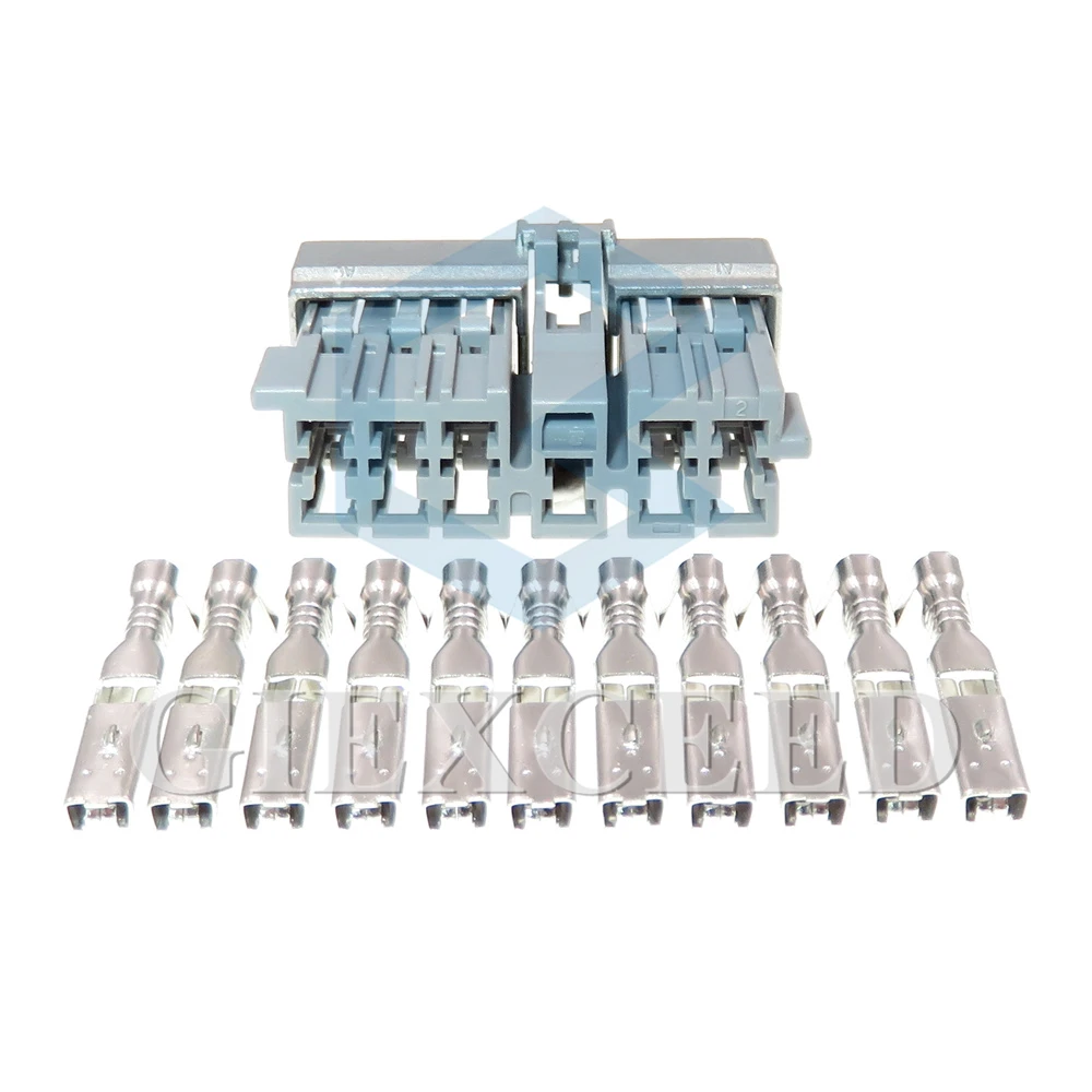

1 Set 11 Pin 2.8 Series Automobile Wiring Terminal Unsealed Adapter Plastic Housing Connector Electrical Socket 144521-4