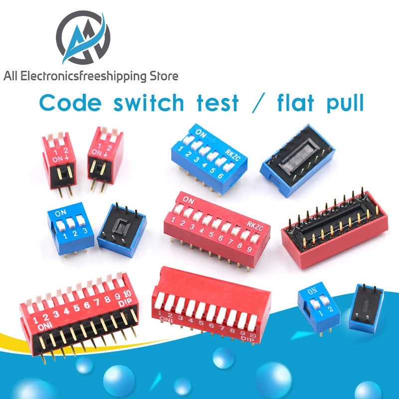 5PCS Slide Type Switch Module 1 2 3 4 5 6 7 8 10PIN /1.27/2.54mm Position Way DIP/SMD Pitch Toggle Switch Blue Snap Switch Dial
5PCS Slide Type Switch Module 1 2 3 4 5 6 7 8 10PIN /1.27/2.54mm Position Way DIP/SMD Pitch Toggle Switch Blue Snap Switch Dial
