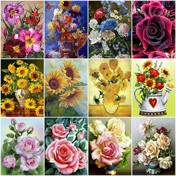 AZQSD 5D Diamond Painting Kit Flower Hobbies And Crafts DIY Diamond Embroidery Vase Mosaic Home Decoration
AZQSD 5D Diamond Painting Kit Flower Hobbies And Crafts DIY Diamond Embroidery Vase Mosaic Home Decoration