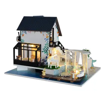 Assembled Christmas House Beautiful Wooden Miniture Doll House Building Blocks Kids Christmas Toys Gifts (Without Batteries)
Assembled Christmas House Beautiful Wooden Miniture Doll House Building Blocks Kids Christmas Toys Gifts (Without Batteries)
