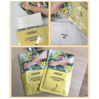 1pcs Foot Skin Mask Ginseng Extract Foot Skin Mask Remove Dead Exfoliating Peeling Masks Beauty Feet Skin Care 2019 new gift