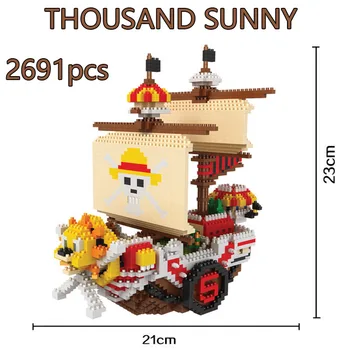 ONE PIECE Mini Anime cartoon THOUSAND SUNNY Merry Thousand Sunny pirate ship building blocks action figure model educational toy
ONE PIECE Mini Anime cartoon THOUSAND SUNNY Merry Thousand Sunny pirate ship building blocks action figure model educational toy