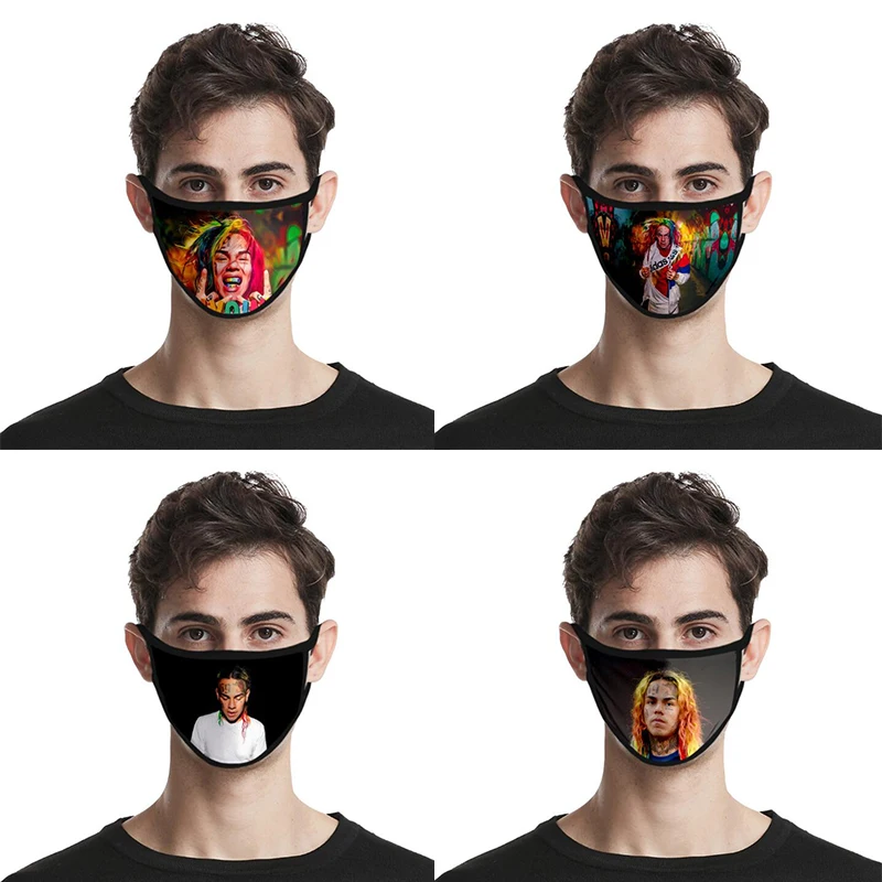 Rapper 6ix9ine mask Adults Kid Cosplay masks Windproof Breathable Reusable Washable Dustproof Bacteria Proof Flu Masks
Rapper 6ix9ine mask Adults Kid Cosplay masks Windproof Breathable Reusable Washable Dustproof Bacteria Proof Flu Masks