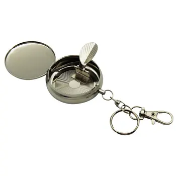 Portable Mini Ashtray Stainless Steel Lightweight Round Cigarette Keychain Pocket Ashtray With Keychain
Portable Mini Ashtray Stainless Steel Lightweight Round Cigarette Keychain Pocket Ashtray With Keychain