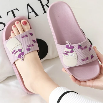 Women Slippers Summer Home Indoor Cute Cartoon Fruit Milk Bathroom Non Slip Thick Soft Sole Flat Shower Ladies Shoes Men House 
Women Slippers Summer Home Indoor Cute Cartoon Fruit Milk Bathroom Non Slip Thick Soft Sole Flat Shower Ladies Shoes Men House