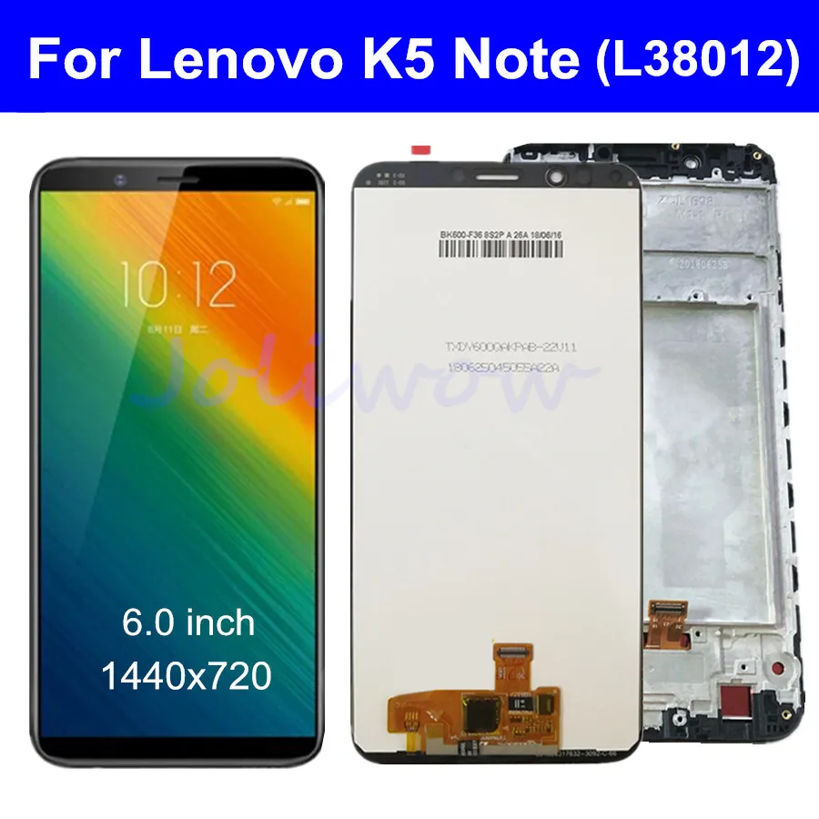For Lenovo K5 Note L38012 LCD Display Touch Screen Digitizer Assembly with Frame 2018 Version for Lenovo L38012 K5 NOTE lcd
For Lenovo K5 Note L38012 LCD Display Touch Screen Digitizer Assembly with Frame 2018 Version for Lenovo L38012 K5 NOTE lcd