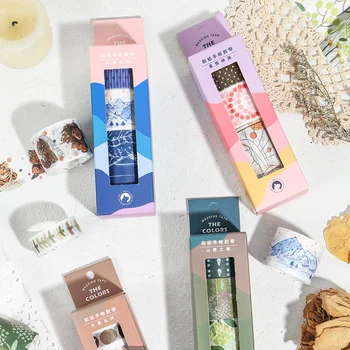 4pcs Nature Color Paper Washi Tape Set Jungle Forest Mountain Sea Adhesive Masking Tapes Stickers Diary Home DIY Decoration F590
4pcs Nature Color Paper Washi Tape Set Jungle Forest Mountain Sea Adhesive Masking Tapes Stickers Diary Home DIY Decoration F590