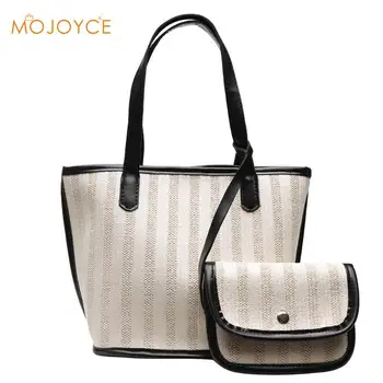 2pcs/set Large Capacity Long Shoulder Handbag Shopping Tote Bag Beach Top-handle Bag Weave Shoulder Top-handle Bag Shopping Tote 
2pcs/set Large Capacity Long Shoulder Handbag Shopping Tote Bag Beach Top-handle Bag Weave Shoulder Top-handle Bag Shopping Tote