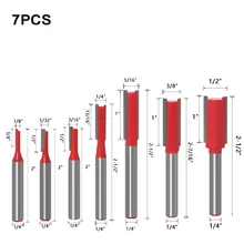 6.35mm Shank Straight Bit Tungsten Carbide Single Double Flute Router Bit Wood Milling Cutter for Woodwork Tool
6.35mm Shank Straight Bit Tungsten Carbide Single Double Flute Router Bit Wood Milling Cutter for Woodwork Tool