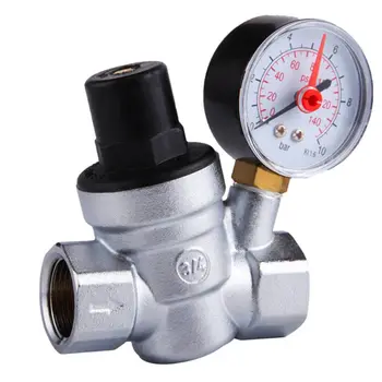 DN15/20 Water Pressure Reducing Valve Regulator 3/4 Brass Coopper Chrom with Gauge
DN15/20 Water Pressure Reducing Valve Regulator 3/4 Brass Coopper Chrom with Gauge