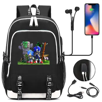 Anime Sonic the Hedgehog Students USB Charging Laptop Backpack Women Men Daily Travel Backpacks Kids Teenager College Backpack
Anime Sonic the Hedgehog Students USB Charging Laptop Backpack Women Men Daily Travel Backpacks Kids Teenager College Backpack