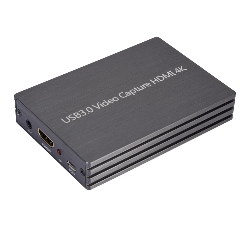 4K HDMI to USB 3.0 1080P Video Capture Card Dongle for OBS Game Live Streaming Plug and Play Without Driver Software(Gray) | Компьютеры и