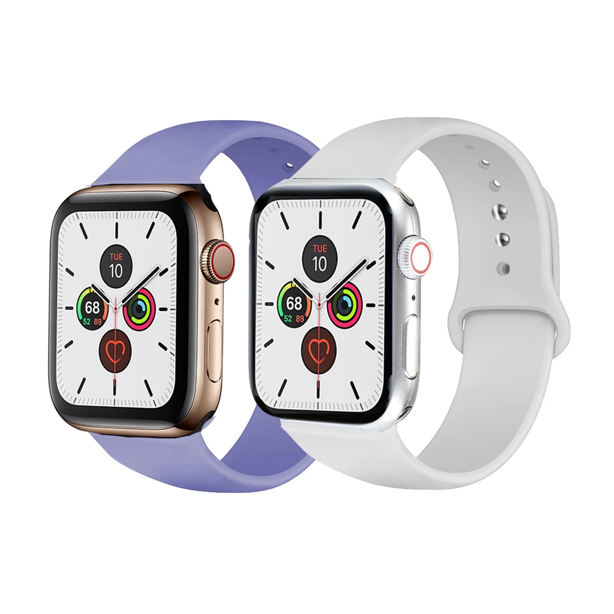 Высококачественный силиконовый спортивный ремешок для Apple Watch Series 5 4 3 2 1 42 мм 38 40 44