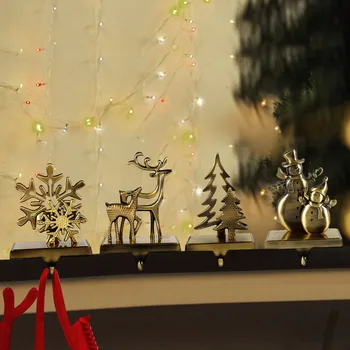 Silver Metal Christmas Snowflakes Stocking Holders Non-Skid Hooks Hanger for Fireplace Free Standing Christmas Decorations
Silver Metal Christmas Snowflakes Stocking Holders Non-Skid Hooks Hanger for Fireplace Free Standing Christmas Decorations