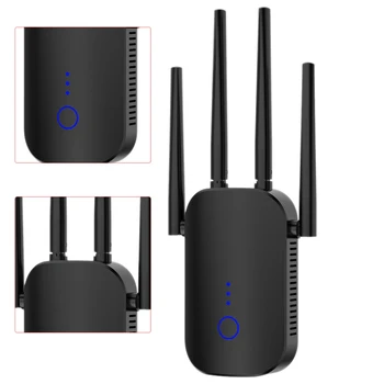 

WR758AC Wireless Wifi Booster Network Signal Extender Dual Frequency Repeater Suitable for Office and Home