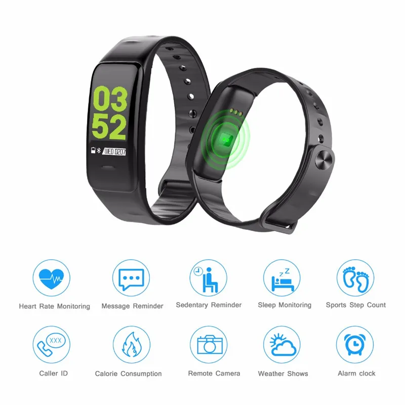 Smart Sport Smartwatch Fitness Tracker Bracelet Waterproof Blood Pressure Bluetooth Smart Band for Android IOS Phone
Smart Sport Smartwatch Fitness Tracker Bracelet Waterproof Blood Pressure Bluetooth Smart Band for Android IOS Phone