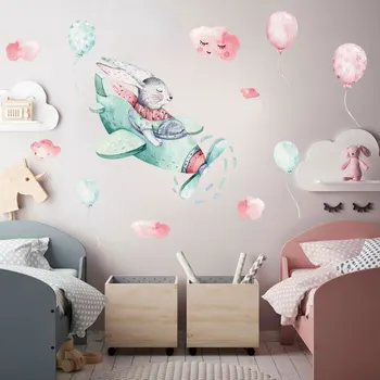 2pcs Cartoon Funny Flying Rabbit Wall Sticker for Kids room Baby room Bedroom DIY Vinyl Wall Decals Eco-friendly Art Wall Murals
2pcs Cartoon Funny Flying Rabbit Wall Sticker for Kids room Baby room Bedroom DIY Vinyl Wall Decals Eco-friendly Art Wall Murals