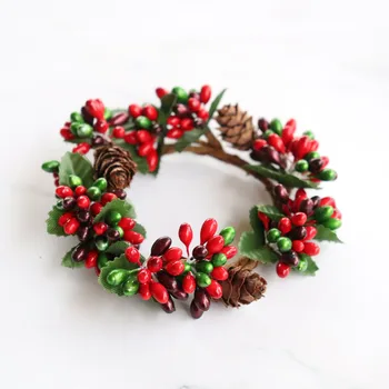 Wedding Decoration Artificial Berry Flowers Wreath DIY Simulation Candlestick Decorative Wreath Creative Valentine's Day Gift
Wedding Decoration Artificial Berry Flowers Wreath DIY Simulation Candlestick Decorative Wreath Creative Valentine's Day Gift