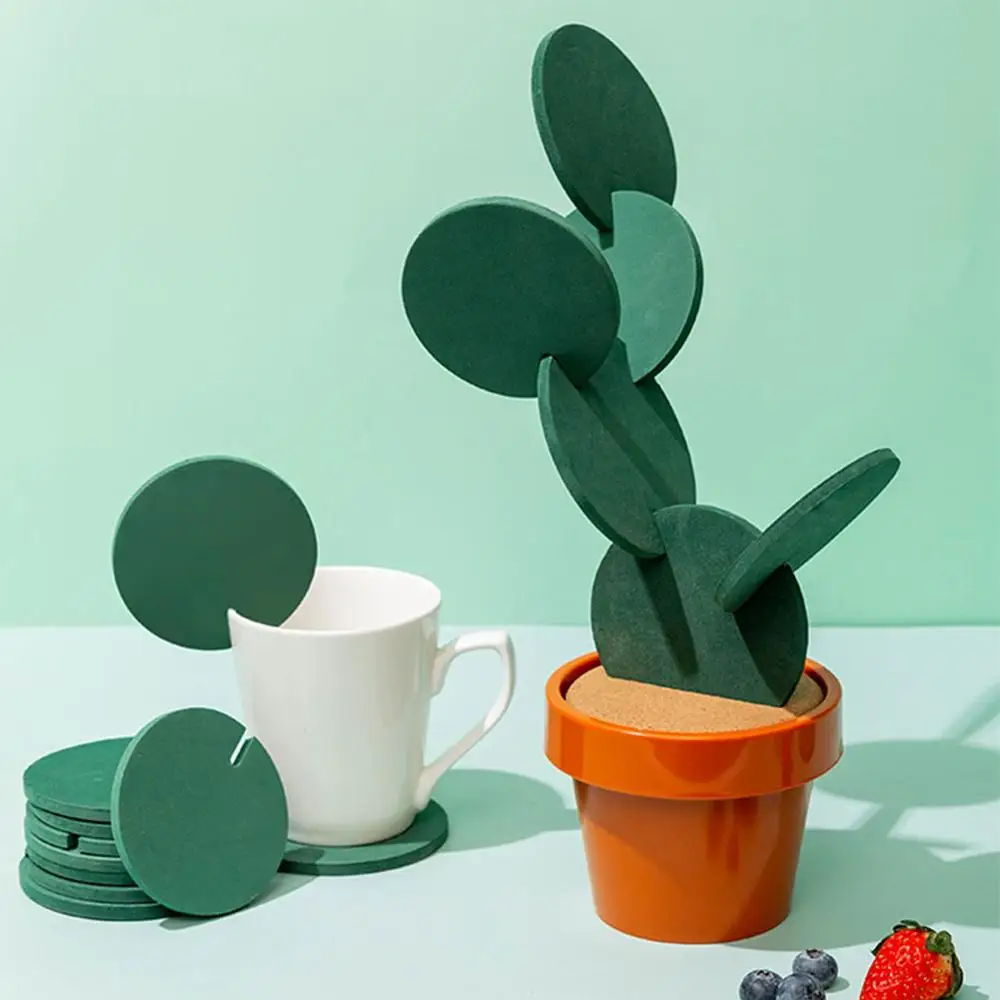 6pcs Coaster with Storage Box DIY Cactus Coaster Non-slip Insulation Environmental Protection Cup Holder Home Decoration
6pcs Coaster with Storage Box DIY Cactus Coaster Non-slip Insulation Environmental Protection Cup Holder Home Decoration