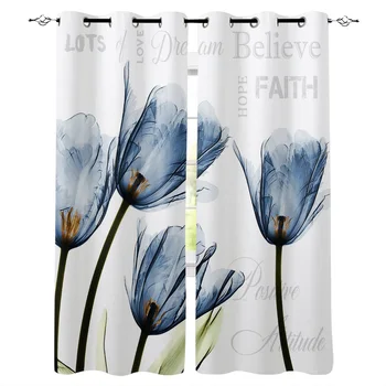 Multi-size Blue Tulip Flower Pattern Window Curtains Polyester Fabric Living Room Curtain Home Decor
Multi-size Blue Tulip Flower Pattern Window Curtains Polyester Fabric Living Room Curtain Home Decor
