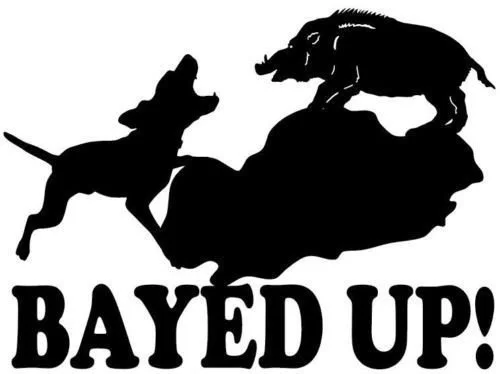For Wild Hog Bayed Up! Decal Boar Hunting Truck Window Sticker Die Cut Vinyl Windows Cars Trucks | Автомобили и мотоциклы