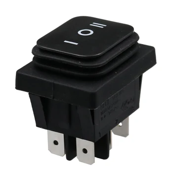 5Pcs Waterproof Maintained Black Square Rocker Switch DPDT 6Pin 3Position ON-OFF-ON 
5Pcs Waterproof Maintained Black Square Rocker Switch DPDT 6Pin 3Position ON-OFF-ON