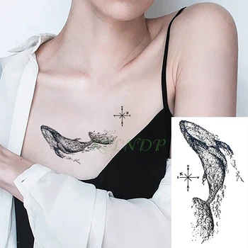 Waterproof Temporary Tattoo Stickers Whale Big fish Compass fake Tatto Flash Tatoo Tatouage Hand Back Foot for Girl Women Men
Waterproof Temporary Tattoo Stickers Whale Big fish Compass fake Tatto Flash Tatoo Tatouage Hand Back Foot for Girl Women Men