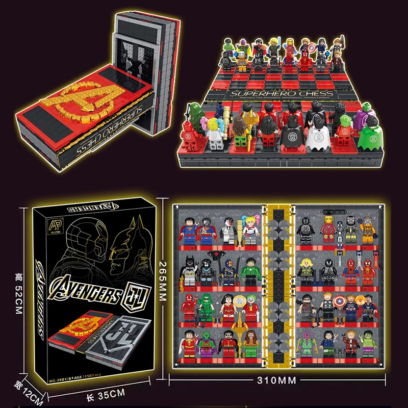 2019 3901 lepining Marvel Super Heroes Series, Spiderman Iron Man Chess Sets Building Block Kid Toys Edcation Model Baby Toys
2019 3901 lepining Marvel Super Heroes Series, Spiderman Iron Man Chess Sets Building Block Kid Toys Edcation Model Baby Toys