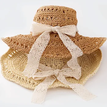 New Style Summer Straw Hat Women's Handmade Lace Butterfly Machine Topee Outdoor Hollow out Sun-resistant Sun Hat Dayan Mao
New Style Summer Straw Hat Women's Handmade Lace Butterfly Machine Topee Outdoor Hollow out Sun-resistant Sun Hat Dayan Mao