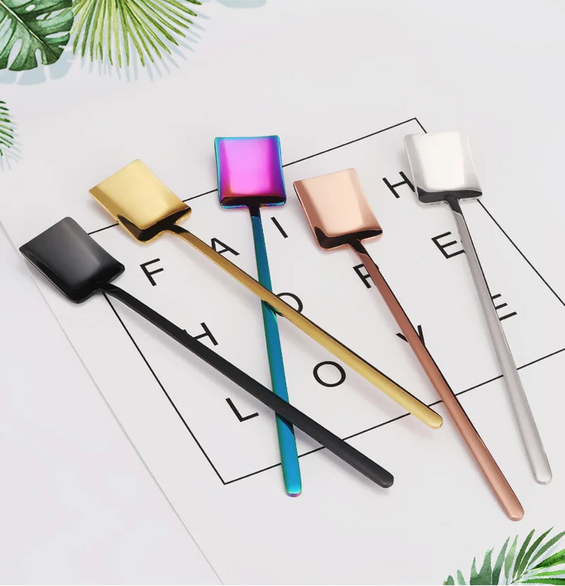 1PC Creative New Sharp Square Round Shaped Milk Tea Coffee Stirring Scoop Stainless Steel Coffee Spoon Dessert Spoon Cafe
1PC Creative New Sharp Square Round Shaped Milk Tea Coffee Stirring Scoop Stainless Steel Coffee Spoon Dessert Spoon Cafe