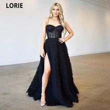 LORIE Appliques Navy Blue Tulle Prom Dresses Mermaid Sequines Tiered Formal Evening Gowns Women Party Dresses Robes De Soirée 
LORIE Appliques Navy Blue Tulle Prom Dresses Mermaid Sequines Tiered Formal Evening Gowns Women Party Dresses Robes De Soirée