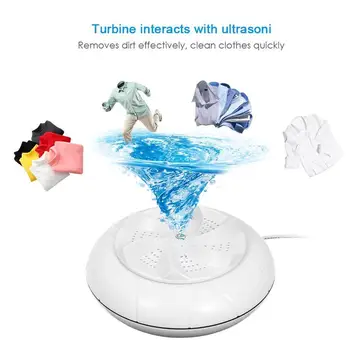 Mini Ultrasonic Washing Machine automatic Washer Prevent machine dormitory Household Winding Wave Wheel portable Laundry M8O5
Mini Ultrasonic Washing Machine automatic Washer Prevent machine dormitory Household Winding Wave Wheel portable Laundry M8O5