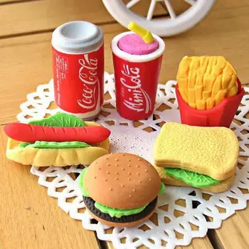 500pcs/lot Food modeling eraser Cola Hamburg rubber eraser creative kawaii stationery school supplies papelaria gift for kids
500pcs/lot Food modeling eraser Cola Hamburg rubber eraser creative kawaii stationery school supplies papelaria gift for kids