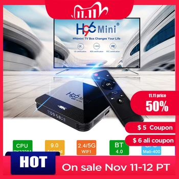 New H96 Mini H8 Tv Box Android 9.0 Smart Tv Box Wifi 2GB 16GB BT4.0 2.4G/5G 4K 1080P TF Card up to 32GB HDMI 2.0 
New H96 Mini H8 Tv Box Android 9.0 Smart Tv Box Wifi 2GB 16GB BT4.0 2.4G/5G 4K 1080P TF Card up to 32GB HDMI 2.0