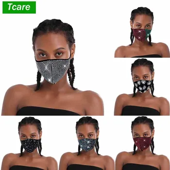 Glitter Rhinestone Mask Black Crystal Masquerade Rave Party Nightclub Face Mask Windproof Dust Masks Jewelry for Woman and Girls
Glitter Rhinestone Mask Black Crystal Masquerade Rave Party Nightclub Face Mask Windproof Dust Masks Jewelry for Woman and Girls