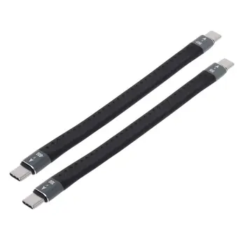 For Thunderbolt 3 Data Cable 10/40Gbps Soft USB-C Charging Cord Line Emark Chip 
For Thunderbolt 3 Data Cable 10/40Gbps Soft USB-C Charging Cord Line Emark Chip