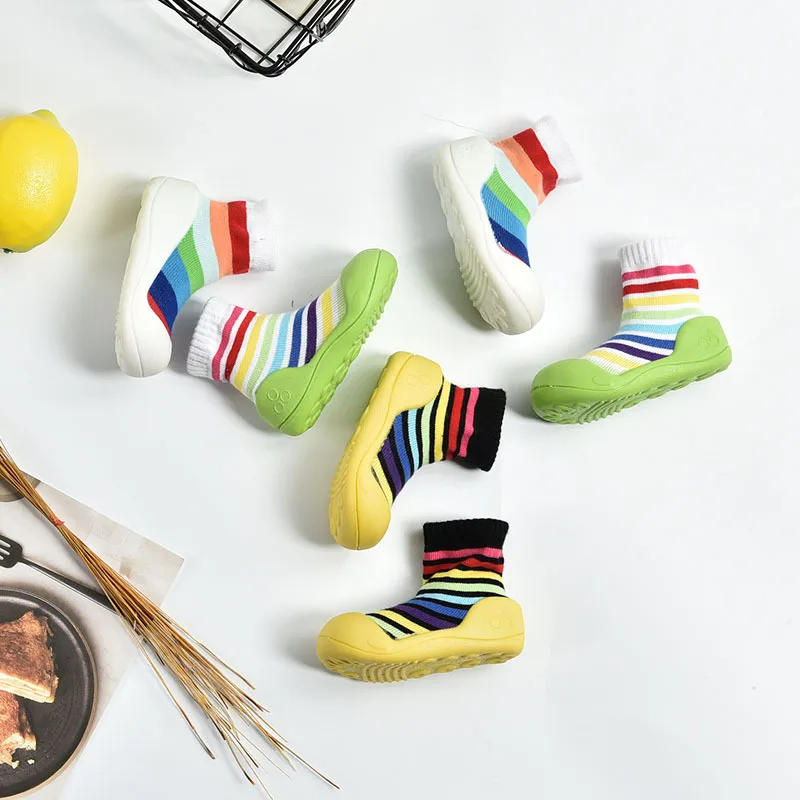 Spring children's floor shoes and socks non-slip soft rubber bottom baby toddler WJH152 | Детская одежда и обувь