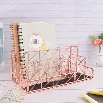 Simple 3 Column Metal Mesh File Holder Document Rack Letter Magazine Desk Organizer Rose Gold Holder Office Stationery Supplies
Simple 3 Column Metal Mesh File Holder Document Rack Letter Magazine Desk Organizer Rose Gold Holder Office Stationery Supplies