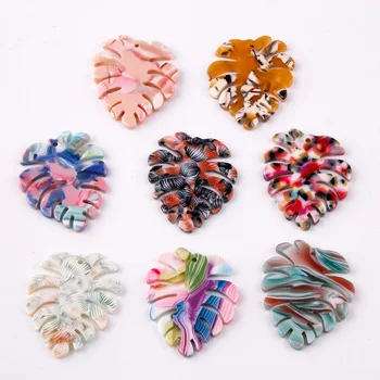 6pcs 30*36mm Monstera leaves Acetate Slabs Charms Flower Pendants Earrings For DIY Jewelry 
6pcs 30*36mm Monstera leaves Acetate Slabs Charms Flower Pendants Earrings For DIY Jewelry