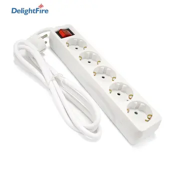 Power Strip EU Electrical Plug Outlet Sockets 5 AC Outlet Lead Extension with Switch Adapter Extenstion Cord Cable 1.5m
Power Strip EU Electrical Plug Outlet Sockets 5 AC Outlet Lead Extension with Switch Adapter Extenstion Cord Cable 1.5m