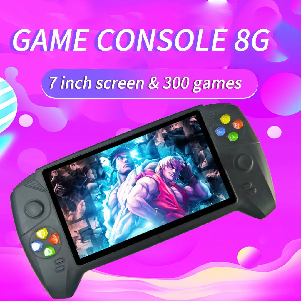 Portable Handheld video Game Console Machine 7Inch HD screen 8GB/16GB/48GB capacity Support TV Video Output Handheld Game Player
Portable Handheld video Game Console Machine 7Inch HD screen 8GB/16GB/48GB capacity Support TV Video Output Handheld Game Player