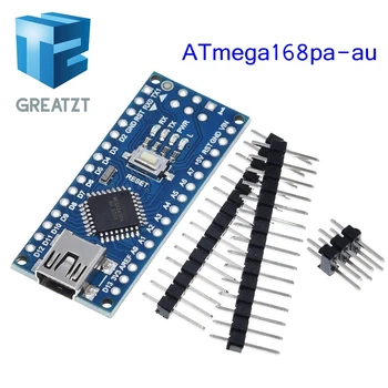 GREATZT Nano Atmega168 controller compatible for arduino nano Atmega168PA-AU CH340 CH340C replace CH340G USB driver
GREATZT Nano Atmega168 controller compatible for arduino nano Atmega168PA-AU CH340 CH340C replace CH340G USB driver