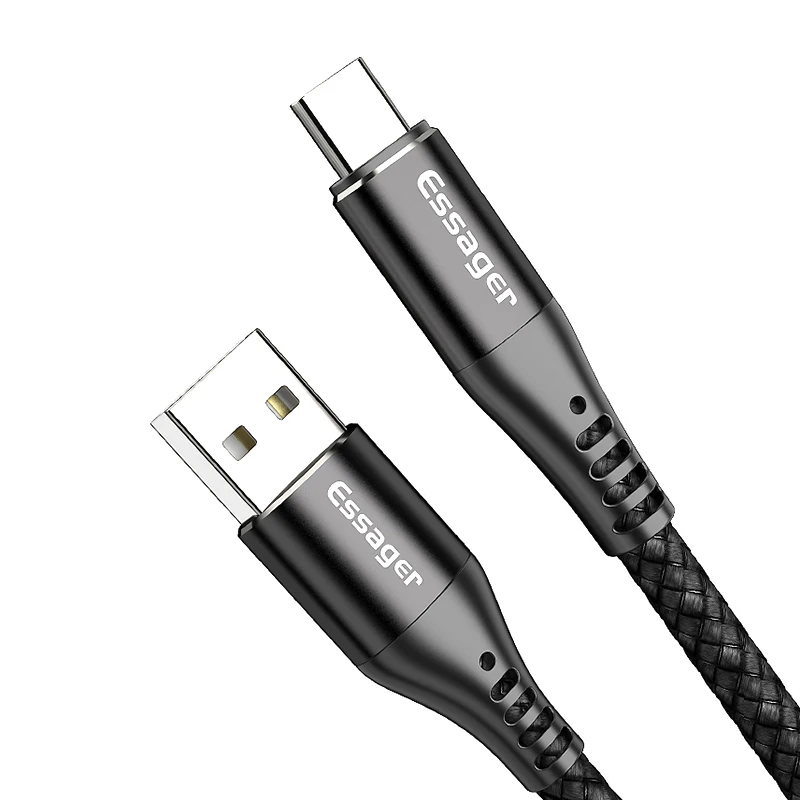 Essager LED USB Type C Cable Fast Quick Charge Wire Cord USBC Cable for Xiaomi K20 Samsung Oneplus 7 Pro Mobile Phone Charger
Essager LED USB Type C Cable Fast Quick Charge Wire Cord USBC Cable for Xiaomi K20 Samsung Oneplus 7 Pro Mobile Phone Charger