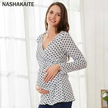 NASHAKAITE Women maternity clothes Stylish Printed Long-sleeve Nursing Tee pregnant clothes Casual maternity tops
NASHAKAITE Women maternity clothes Stylish Printed Long-sleeve Nursing Tee pregnant clothes Casual maternity tops