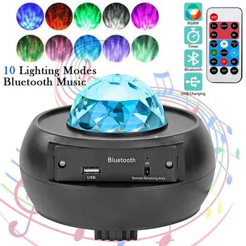Starry Water Waving Projector Light Bluetooth Music Player Projector LED Night Light Sound-Activated Projector Light Dropship
Starry Water Waving Projector Light Bluetooth Music Player Projector LED Night Light Sound-Activated Projector Light Dropship